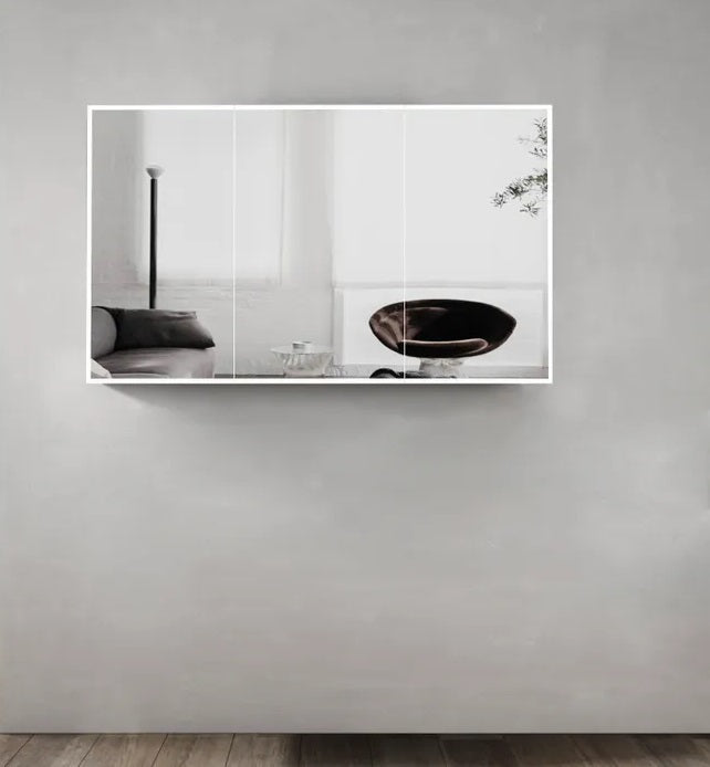 Otti Moonlight Led Matte White Wall Hung Shaving Cabinet 1200X650mm