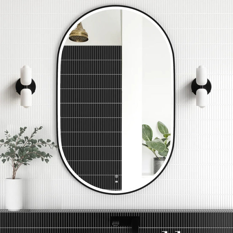 Otti Noosa Framed Led Mirror Matte Black 600X900mm
