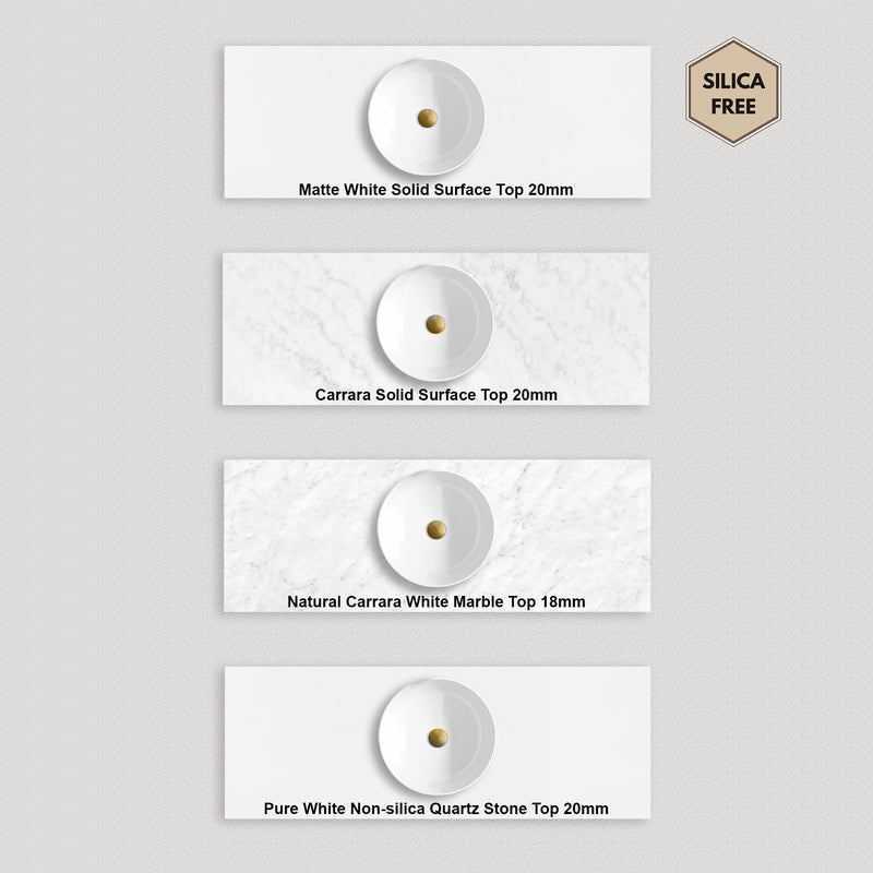 Otti Laguna Mark Ii Matte White 750mm Single Bowl Wall Hung Vanity