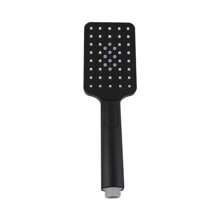 Square 3 Functions Black ABS Handheld Shower