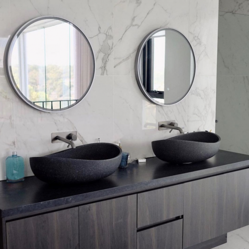 Pietra Bianca Onda Above Counter Basin