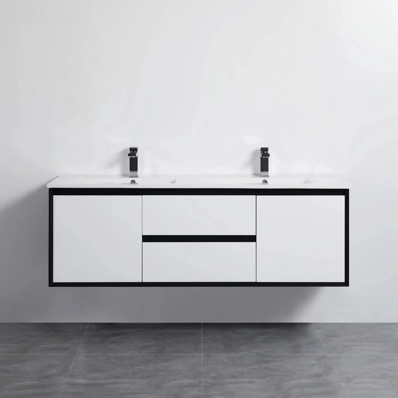 PETRA Single Wall Hung  Vanity 1200 - Aqualux Bathrooms- Poseidon