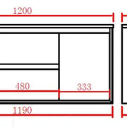 PETRA Single Wall Hung  Vanity 1200 - Aqualux Bathrooms- Poseidon