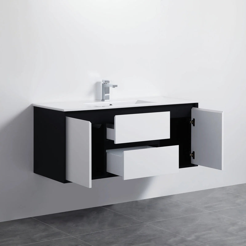 PETRA Single Wall Hung  Vanity 1200 - Aqualux Bathrooms- Poseidon