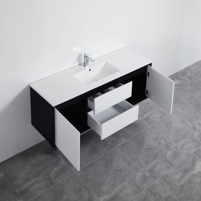 PETRA Wall Hung Single Wall Vanity 1500