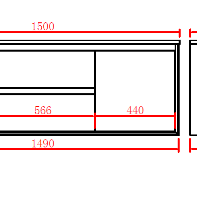 PETRA Wall Hung Double Wall Vanity 1500