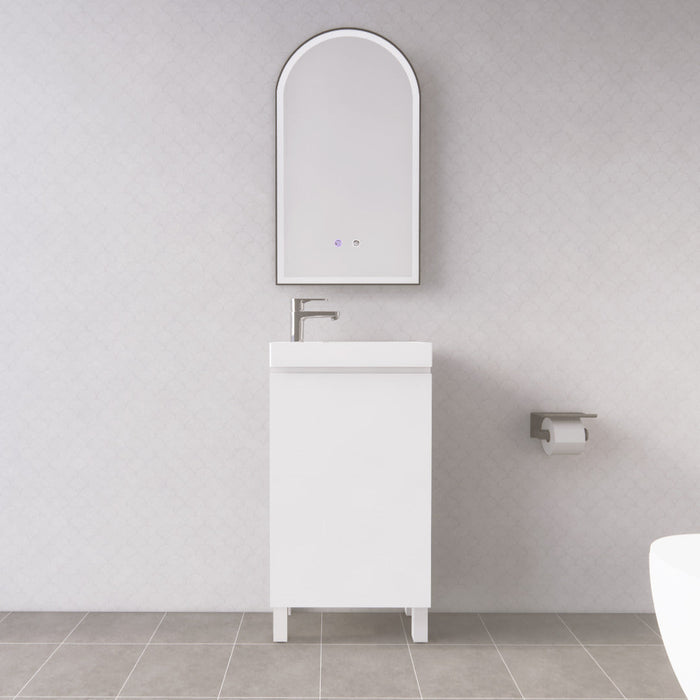 Riva Mini Freestanding Vanity 450mm - Gloss White