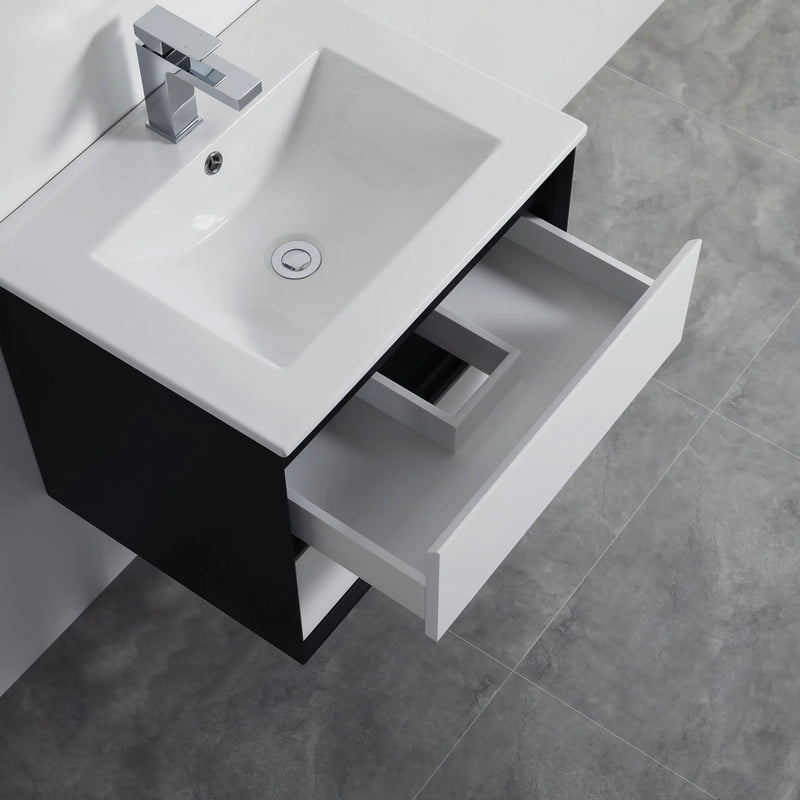 PETRA PVC Wall Hung Vanity 600 - Aqualux Bathrooms- Poseidon
