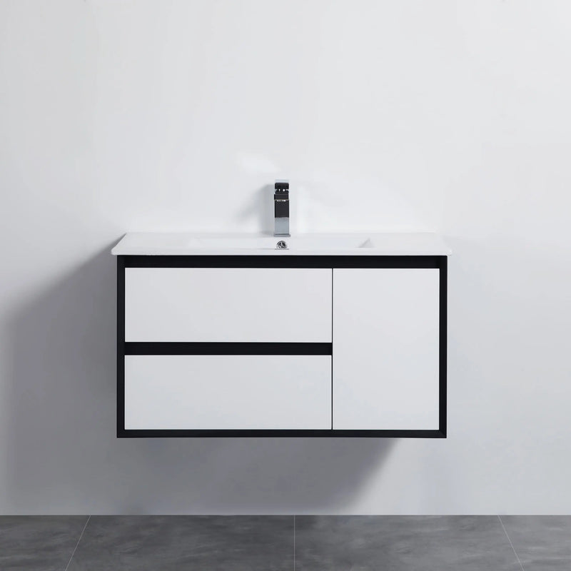 PETRA PVC Wall Hung Vanity 900 - Aqualux Bathrooms- Poseidon