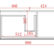 PETRA PVC Wall Hung Vanity 900 - Aqualux Bathrooms- Poseidon