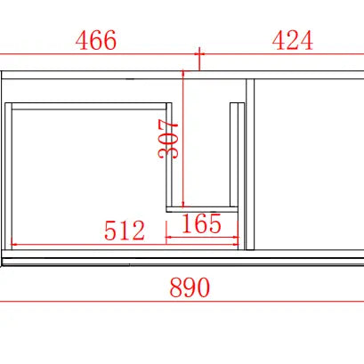 PETRA PVC Wall Hung Vanity 900 - Aqualux Bathrooms- Poseidon