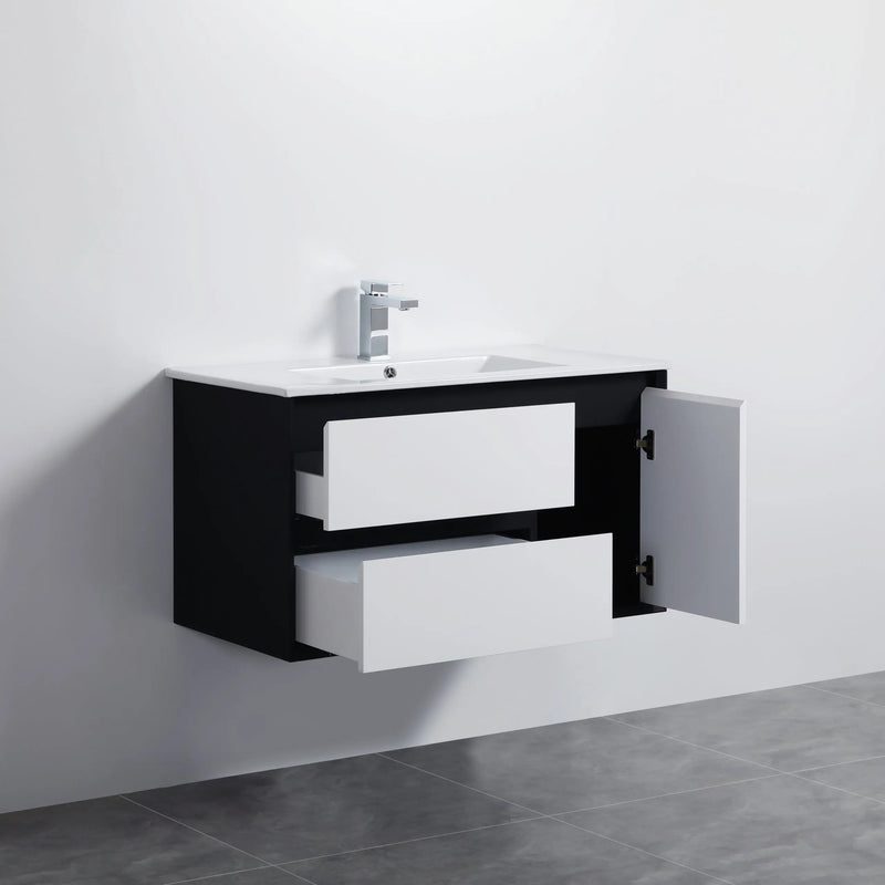 PETRA PVC Wall Hung Vanity 900 - Aqualux Bathrooms- Poseidon