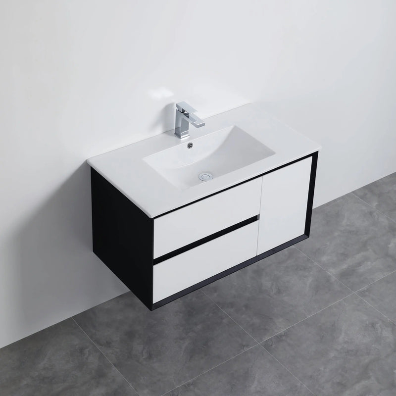 PETRA PVC Wall Hung Vanity 900 - Aqualux Bathrooms- Poseidon