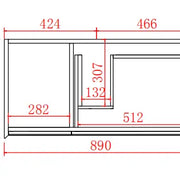 PETRA PVC Wall Hung Vanity 900 - Aqualux Bathrooms- Poseidon
