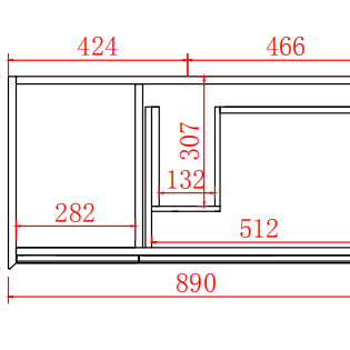 PETRA PVC Wall Hung Vanity 900