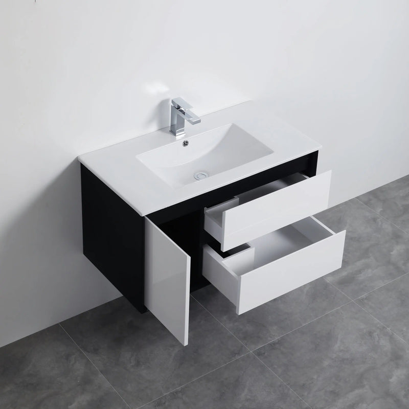 PETRA PVC Wall Hung Vanity 900 - Aqualux Bathrooms- Poseidon
