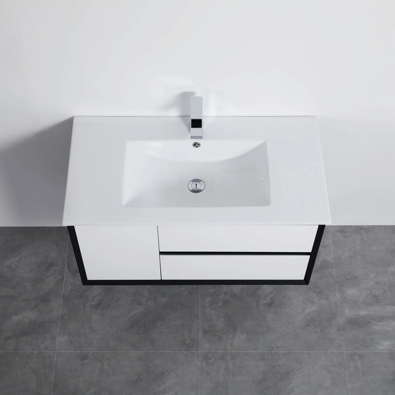 PETRA PVC Wall Hung Vanity 900 - Aqualux Bathrooms- Poseidon