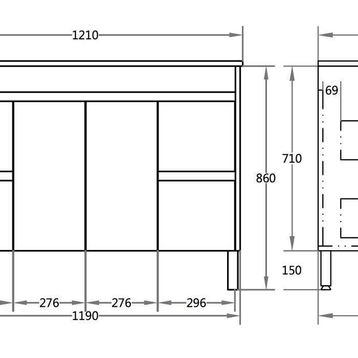 Stella Freestanding Vanity 1220