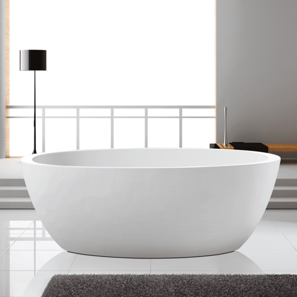 Pilato 1500mm Freestanding Matt White Bathtub