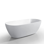 PILATO Matt White Freestanding Bathtub 1500mm - Aqualux Bathrooms- Mercio