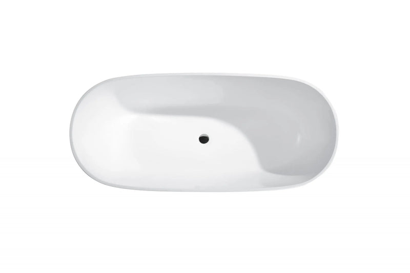 PILATO Matt White Freestanding Bathtub 1500mm - Aqualux Bathrooms- Mercio