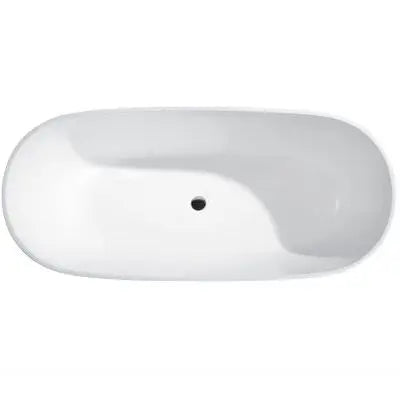 Pilato 1500mm Freestanding Matt White Bathtub - Aqualux Bathrooms- Mercio