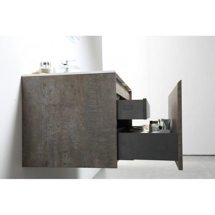 Belbagno Prado wall hung Vanity 1200mm - Maple Oak