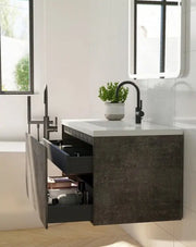 Belbagno - Belbagno Prado wall hung Vanity 750mm -  Maple Oak - Aqualux Bathrooms