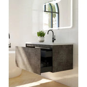 Belbagno - Belbagno Prado wall hung Vanity 900mm -  Maple Oak - Aqualux Bathrooms