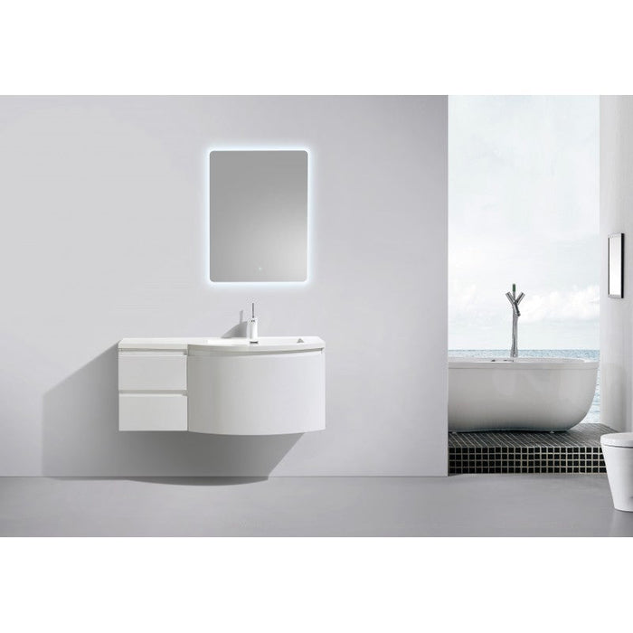 Belbagno Prospero Wall Hung Vanity 1200mm - Gloss White