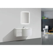Belbagno Prospero Wall Hung Vanity 1200mm - Gloss White - Aqualux Bathrooms- Belbagno
