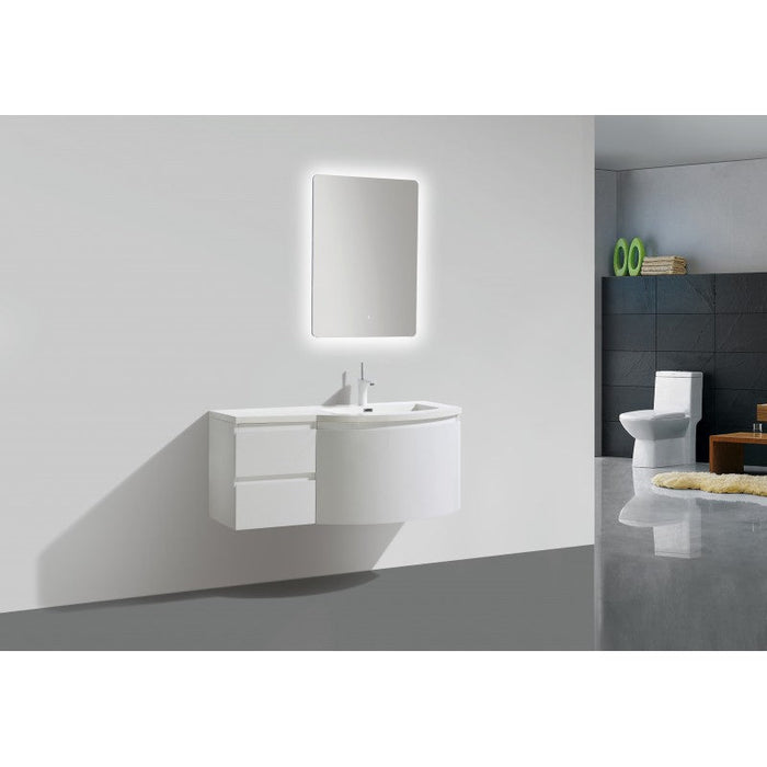 Belbagno Prospero Wall Hung Vanity 1200mm - Gloss White