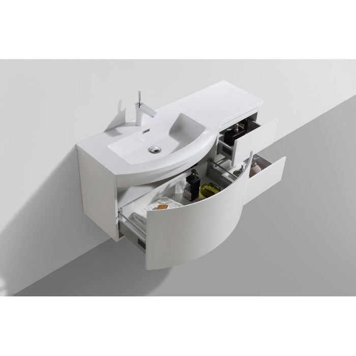 Belbagno Prospero Wall Hung Vanity 1200mm - Gloss White