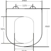 Slim curve UF toilet seat – White - Aqualux Bathrooms- Mercio