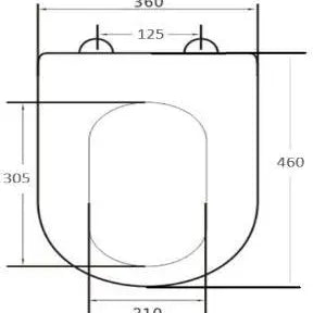 Slim curve UF toilet seat – White - Aqualux Bathrooms- Mercio