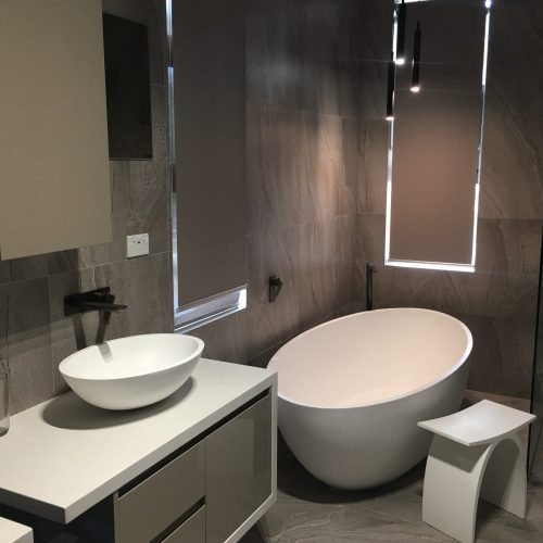 Pietra Bianca Pearl Above Counter Stone Basins