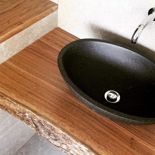 Pietra Bianca Pearl Above Counter Stone Basins