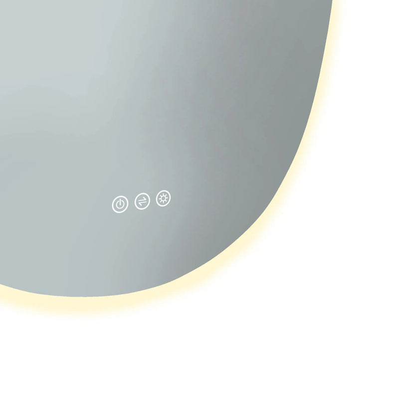 Euro Mirror - Pebl Fless Frameless LED Mirror - Aqualux Bathrooms