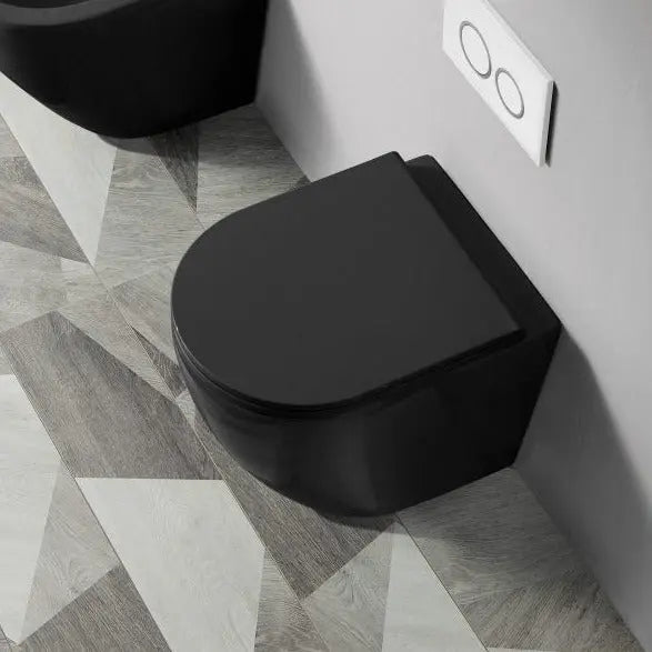 Mercio Raul99 Rimless Wall Faced Floor Toilet Pan - Aqualux Bathrooms- Mercio