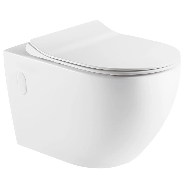 Mercio Raul99 Rimless Wall Faced Floor Toilet Pan - Aqualux Bathrooms- Mercio