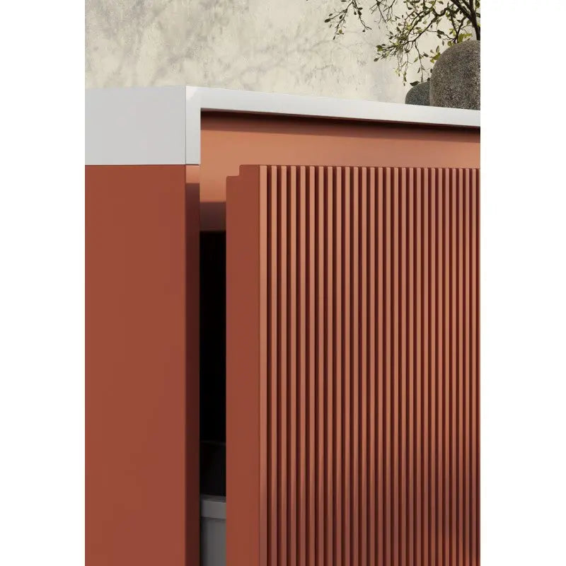 Belbagno - Belbagno Rimini wall hung Vanity 1000mm - Potter's Clay - Aqualux Bathrooms