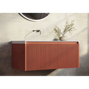Belbagno - Belbagno Rimini wall hung Vanity 1000mm - Potter's Clay - Aqualux Bathrooms
