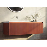 Belbagno - Belbagno Rimini wall hung Vanity 1400mm- Potter's Clay - Aqualux Bathrooms