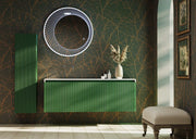 Belbagno - Belbagno Rimini wall hung Vanity 1400mm - Rain Forest - Aqualux Bathrooms