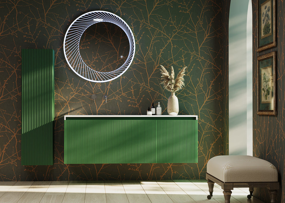 Belbagno Rimini wall hung Vanity 1400mm - Rain Forest