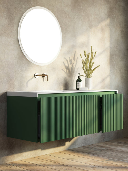 Belbagno Rimini wall hung Vanity 1400mm - Rain Forest