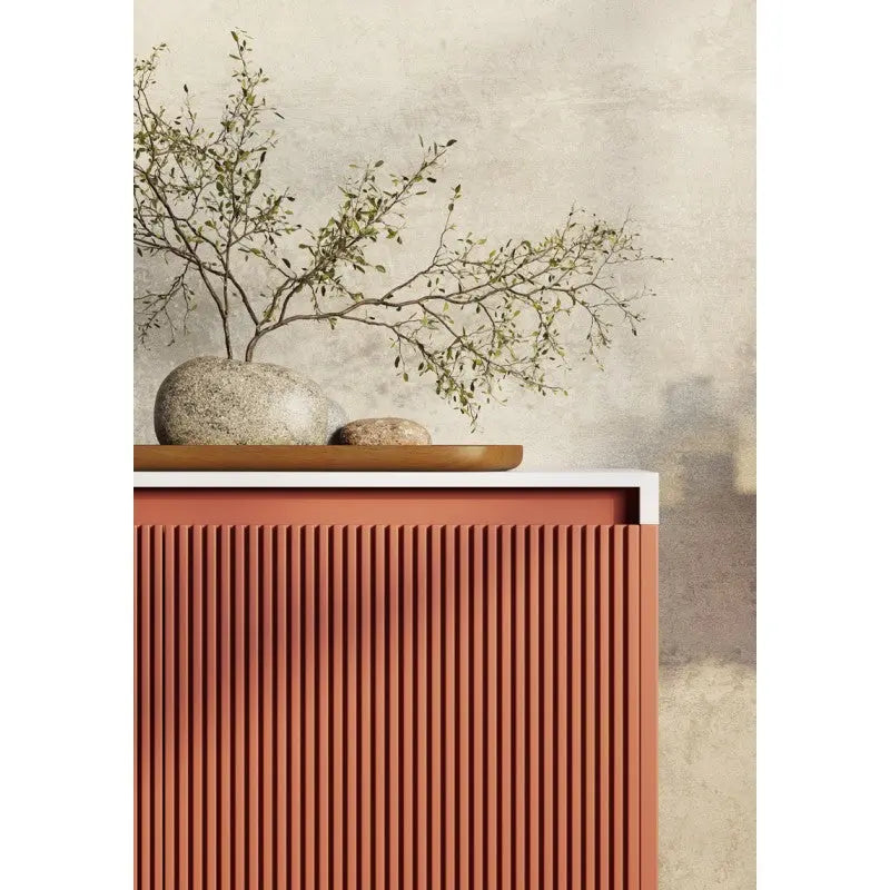 Belbagno - Belbagno Rimini wall hung Vanity 1500mm- Potter's Clay - Aqualux Bathrooms