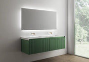 Belbagno - Belbagno Rimini wall hung Vanity 1500mm - Rain Forest - Aqualux Bathrooms