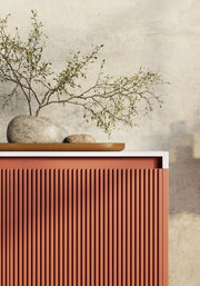 Belbagno - Belbagno Rimini wall hung Vanity 600mm - Potter's Clay - Aqualux Bathrooms