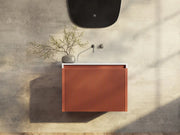 Belbagno - Belbagno Rimini wall hung Vanity 600mm - Potter's Clay - Aqualux Bathrooms